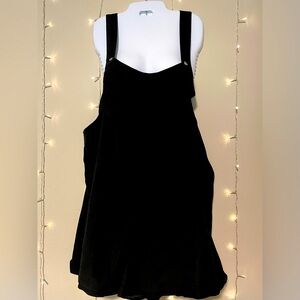 Shein Curve Black Short Overalls